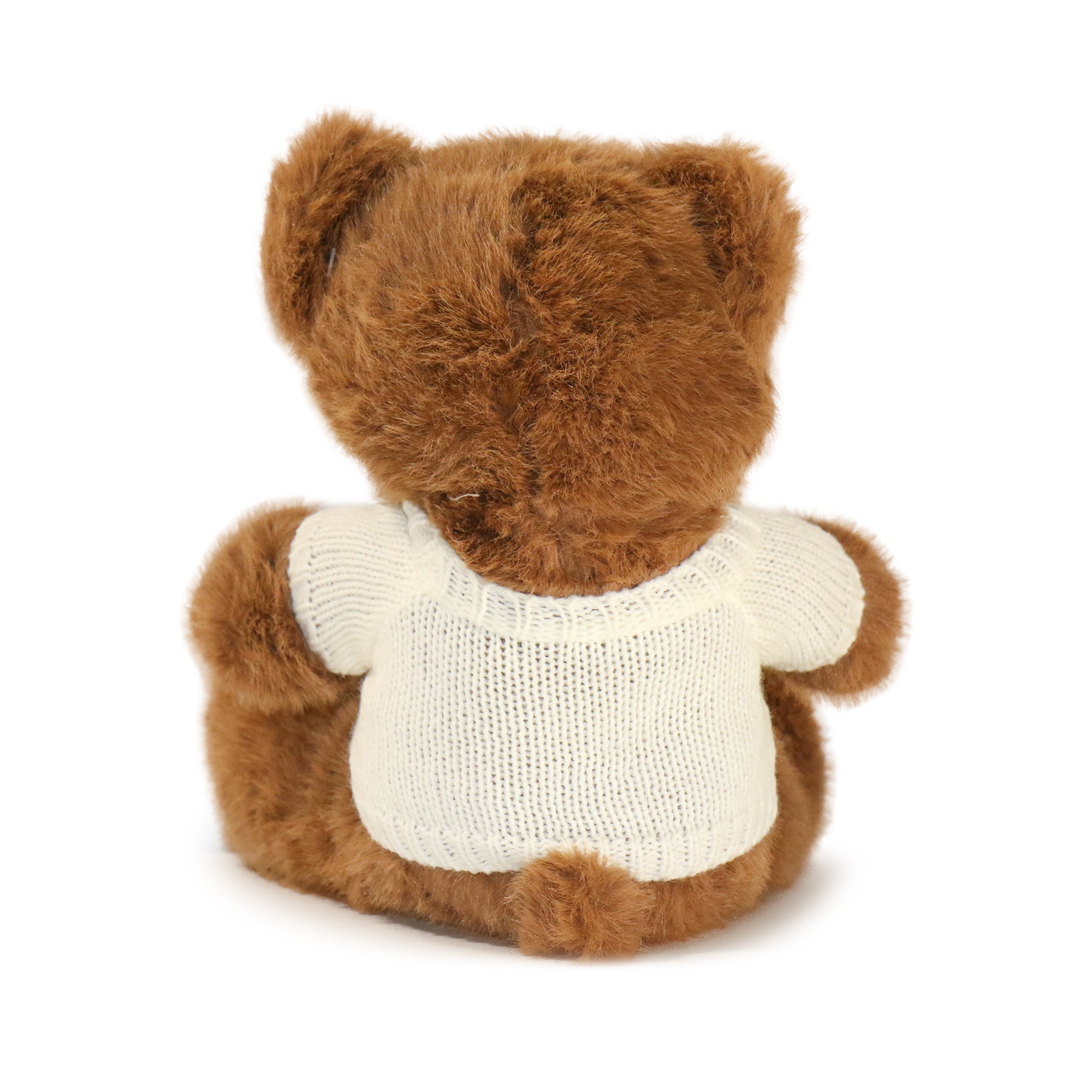 Image of 12-inch Cozy Sweater Bear with White Sweater