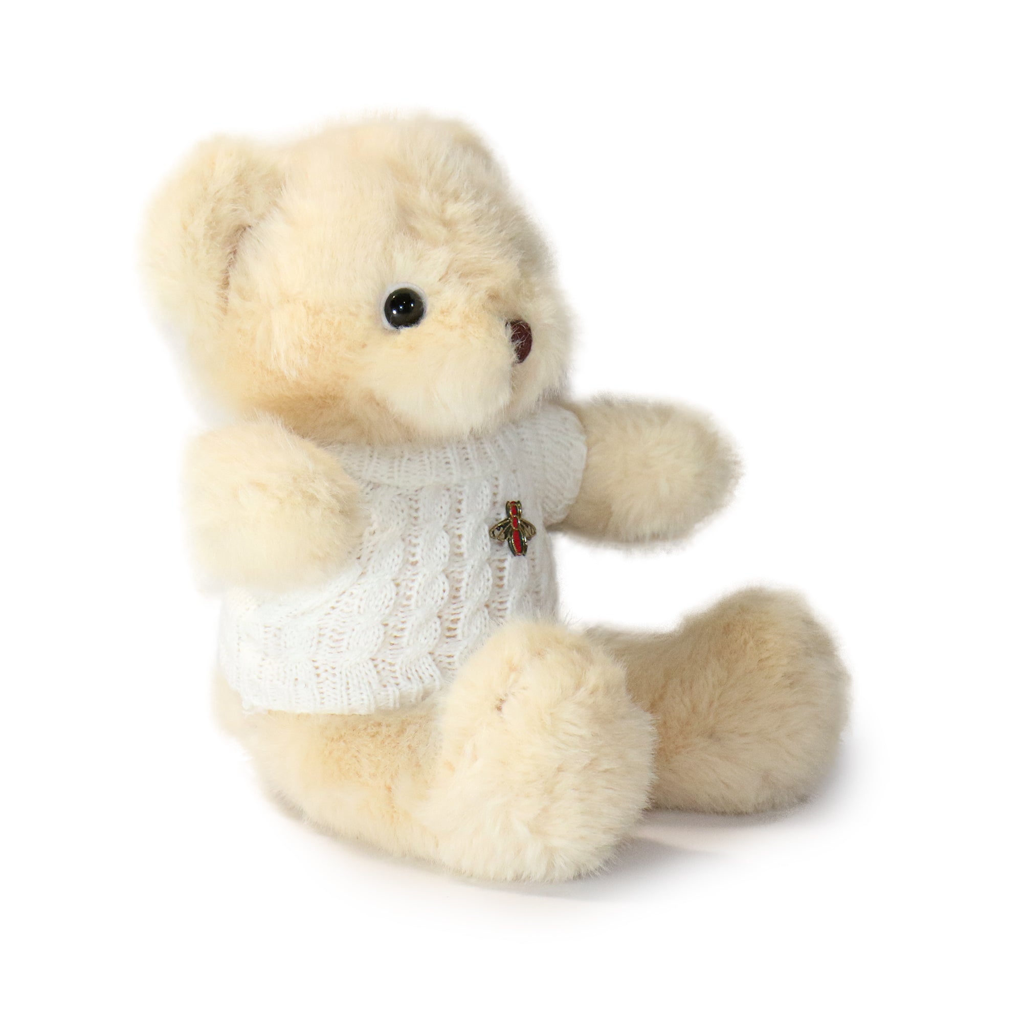 12-inch Fashionable Cozy Sweater Bear with White Sweater