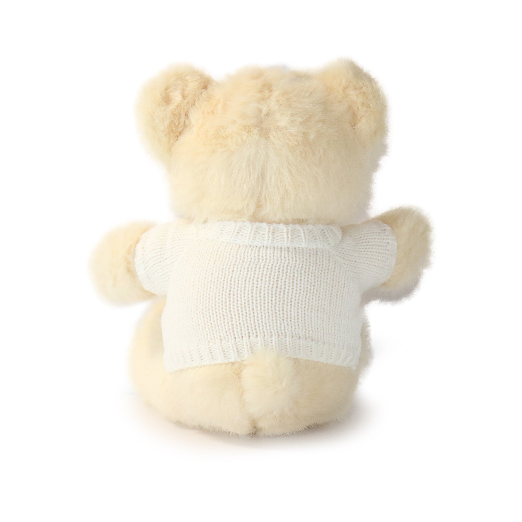 Image of 12-inch Cozy Sweater Bear with White Sweater
