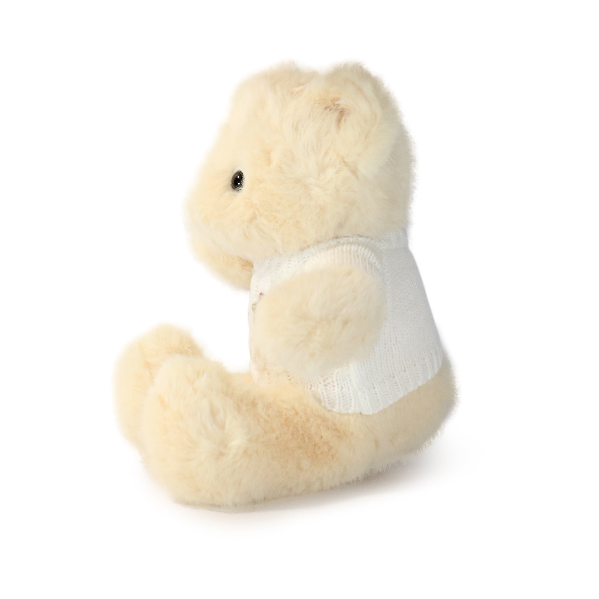 Image of 12-inch Cozy Sweater Bear with White Sweater