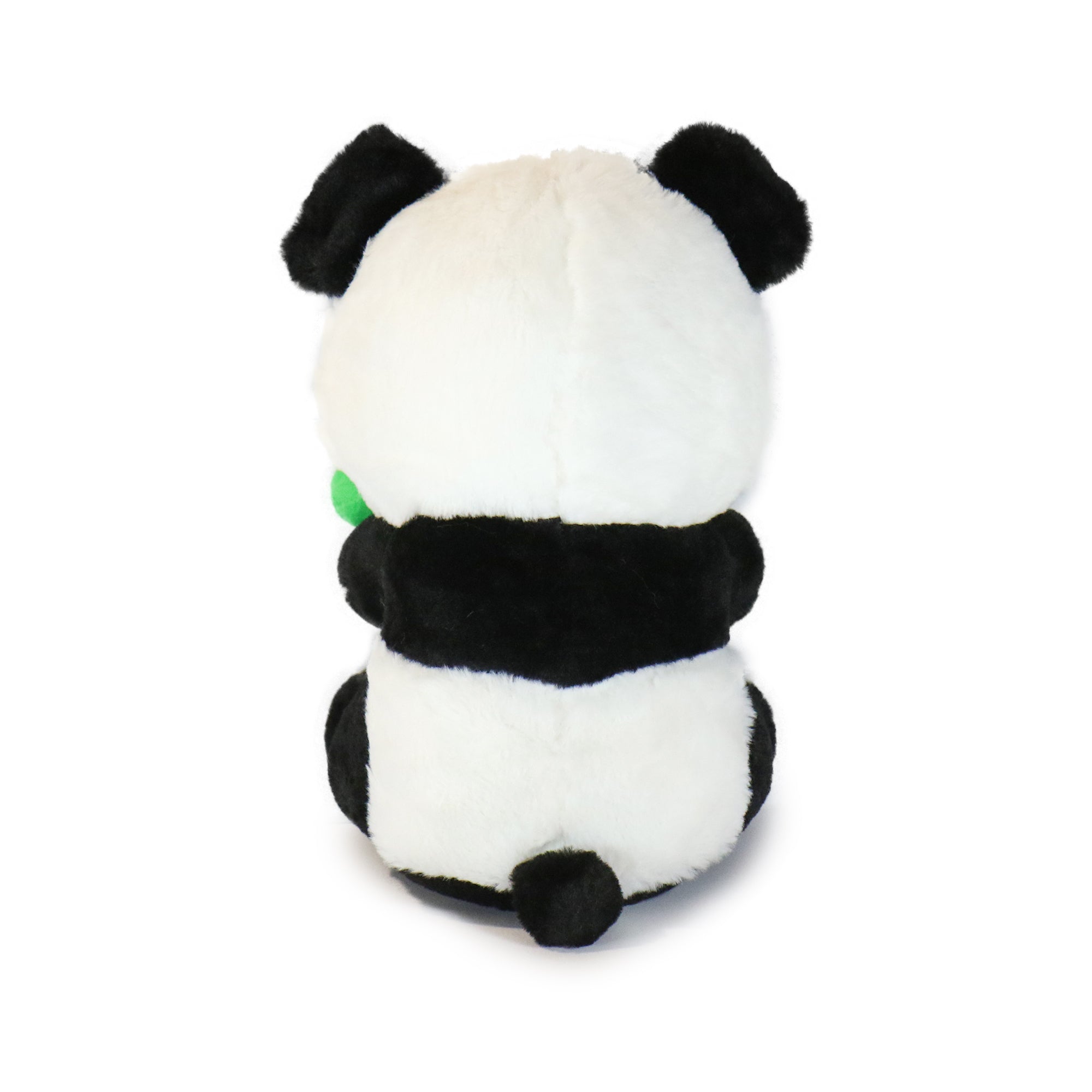 10-Inch Black and White Boo Panda with Bamboo Stick