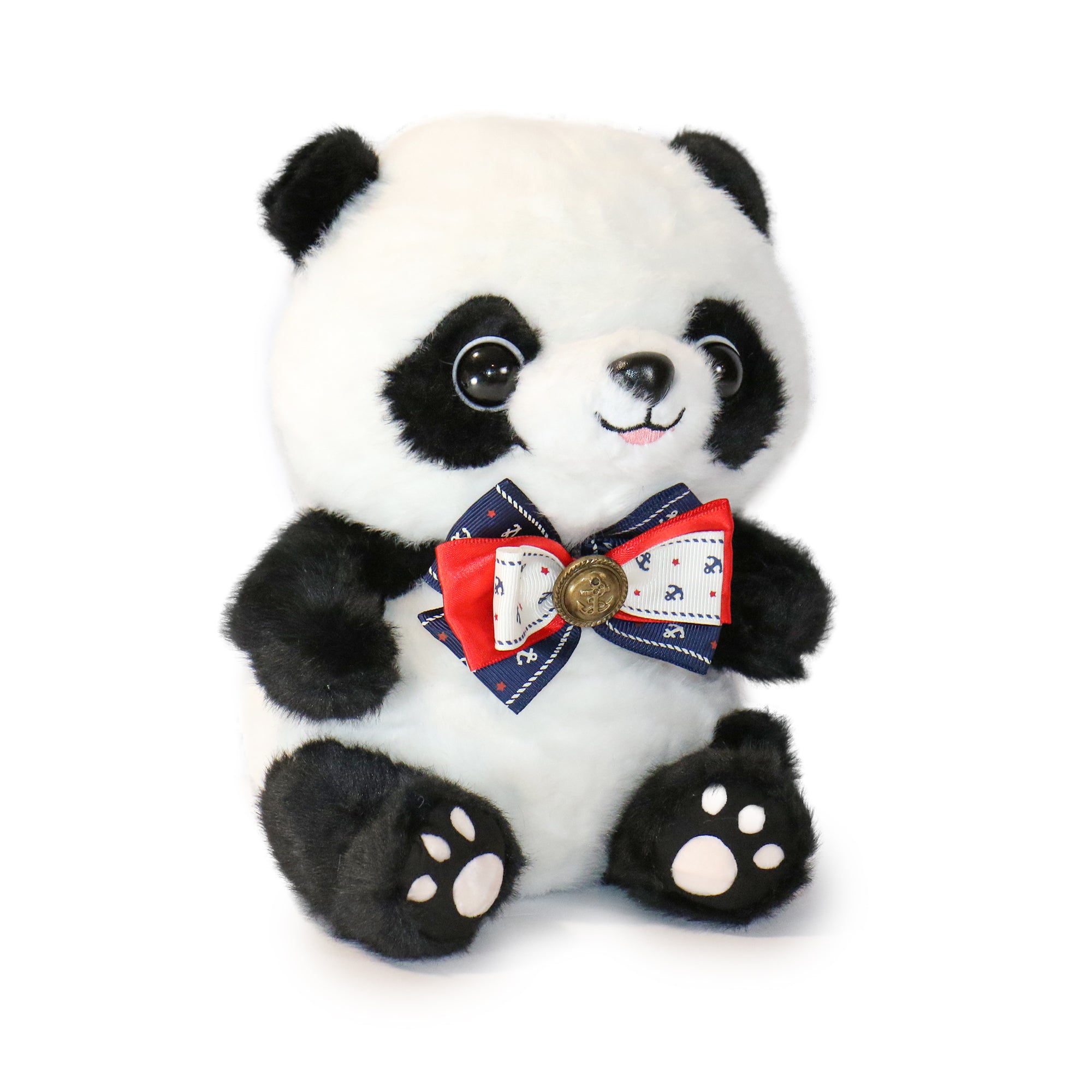 10-Inch Black & White SweaterTux Panda wih Bow Tie