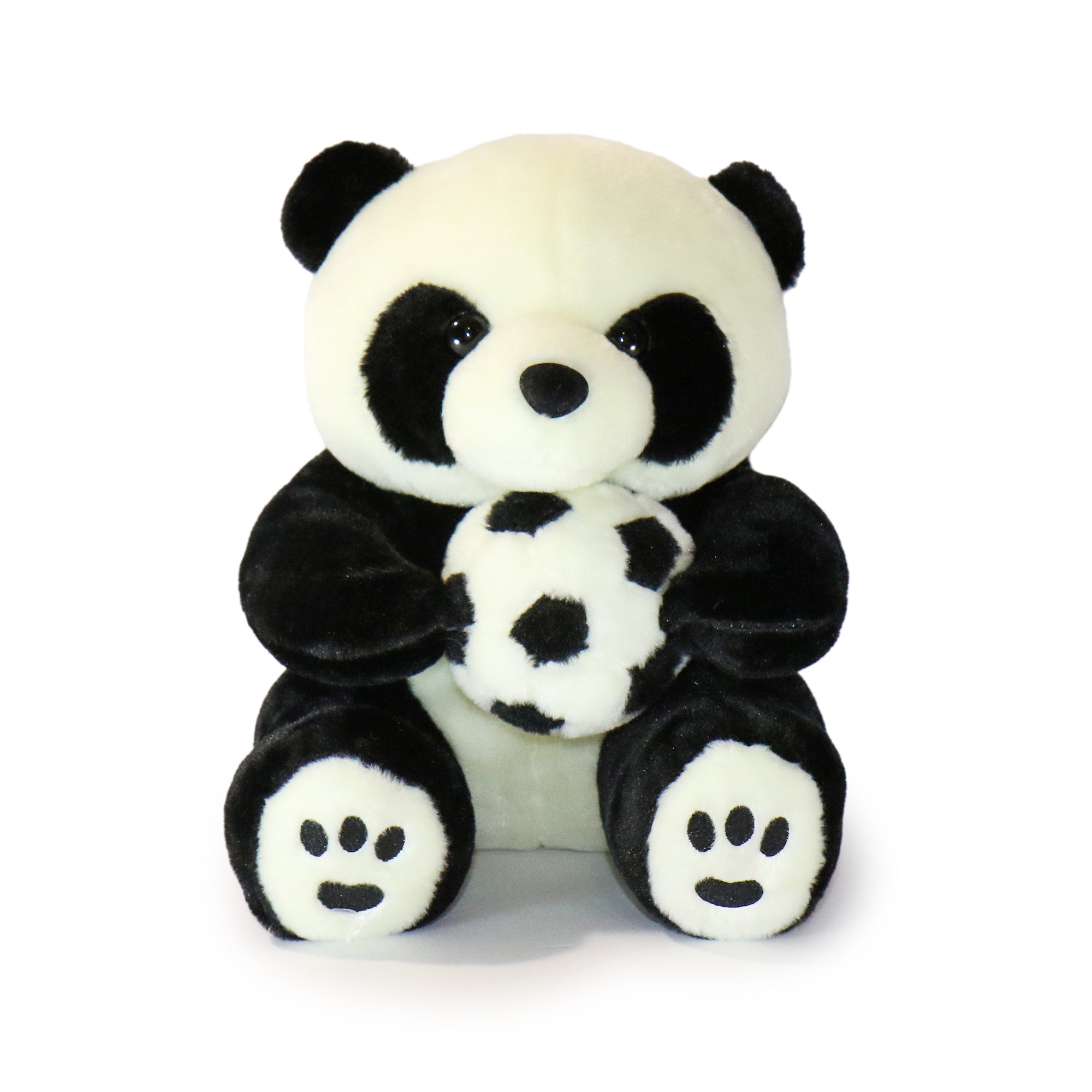 10-Inch Black and White Dash Panda with Toy