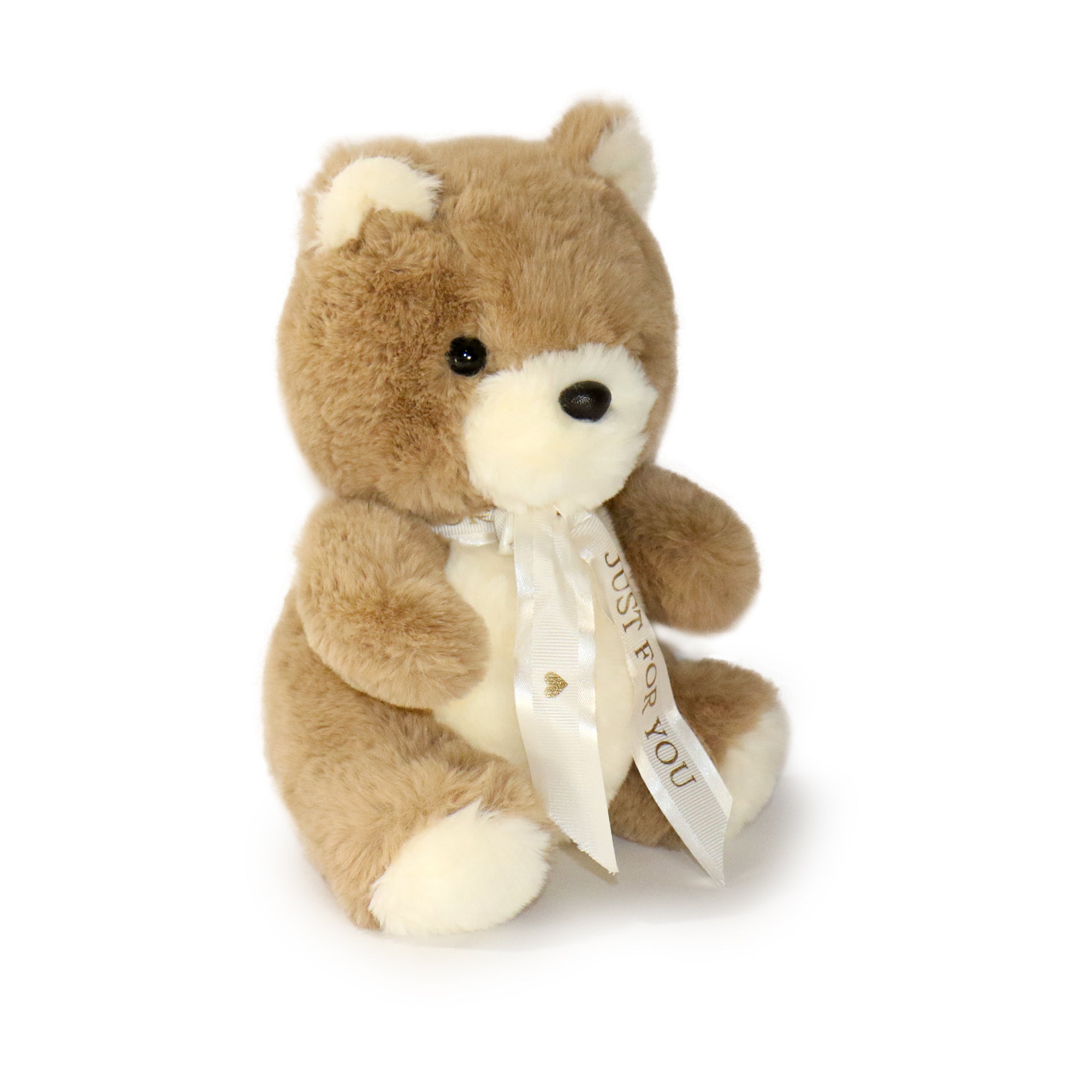 Image of 8-inch Plush Bear with White Ribbon