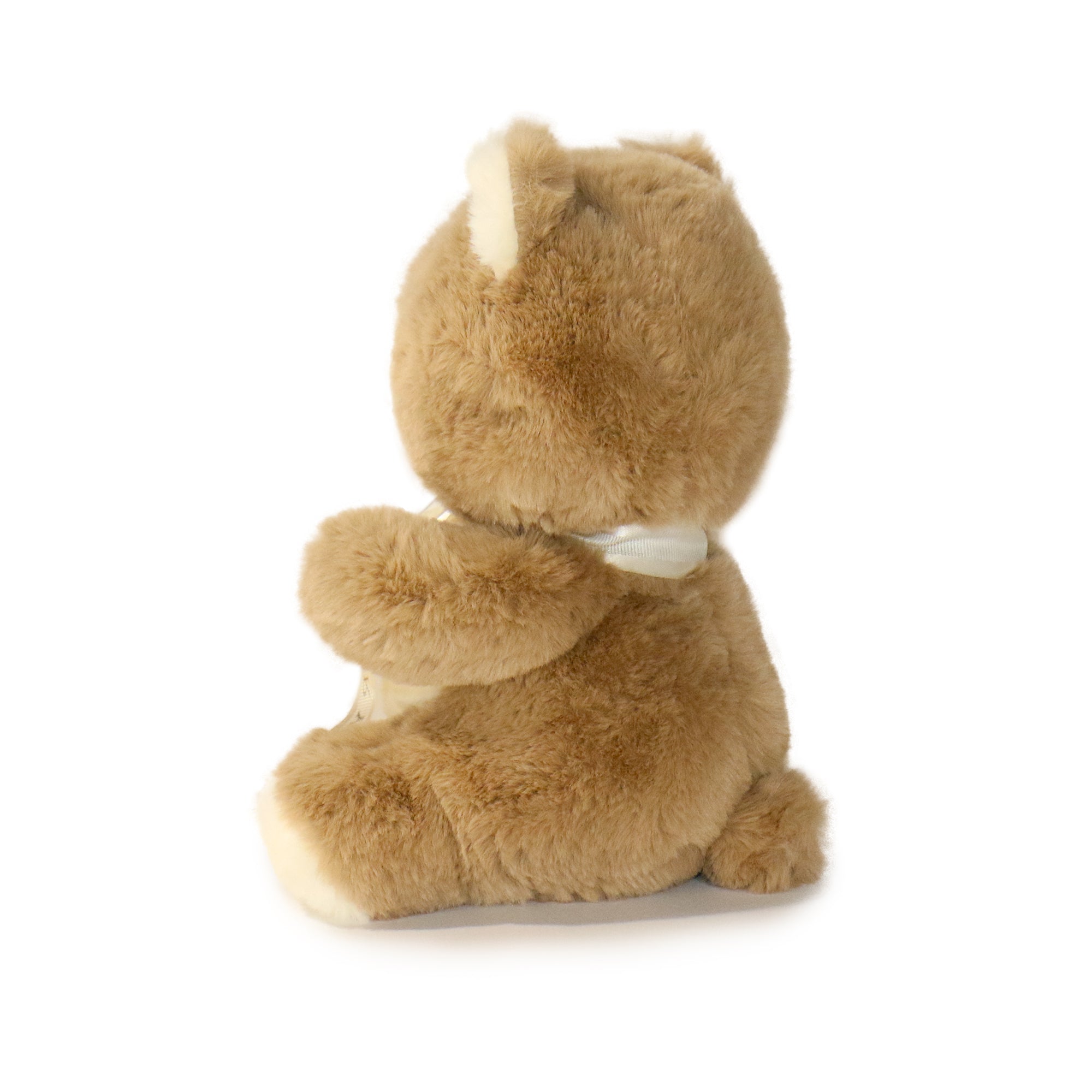 Image of 8-inch Plush Bear with White Ribbon
