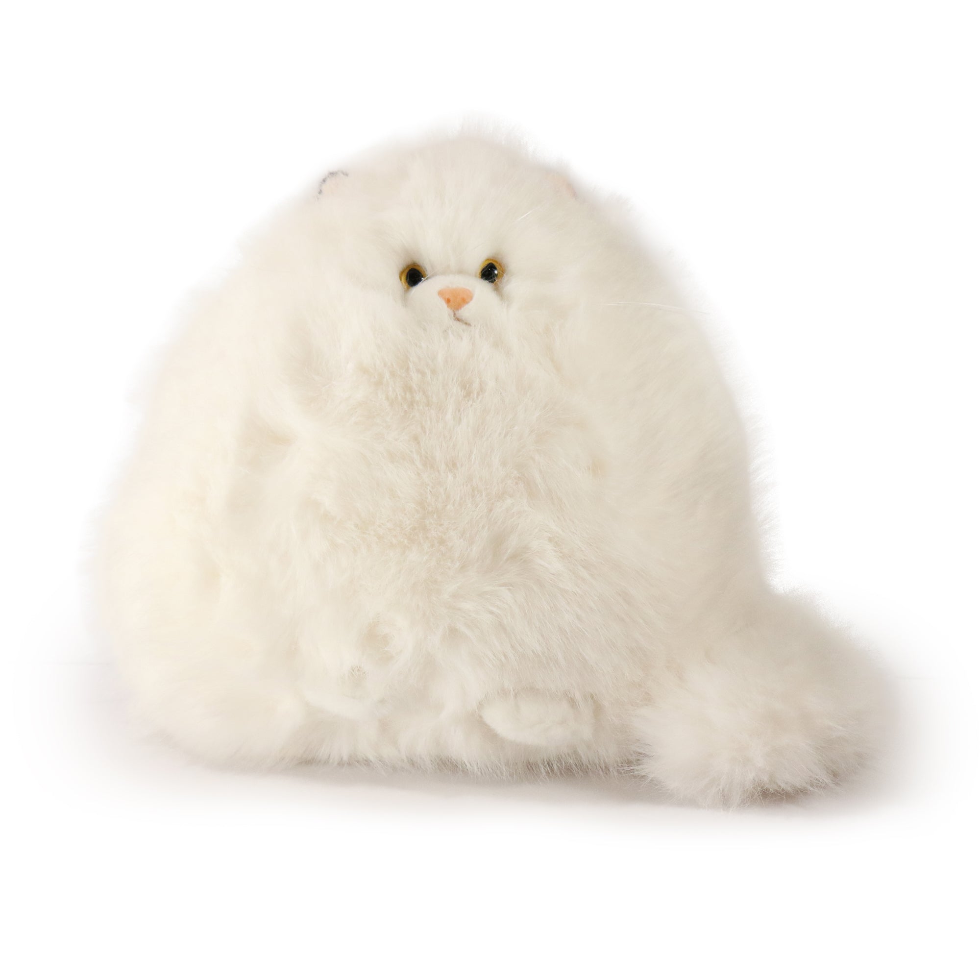Image of 11-inch Marshmallow Cat with Soft Fur