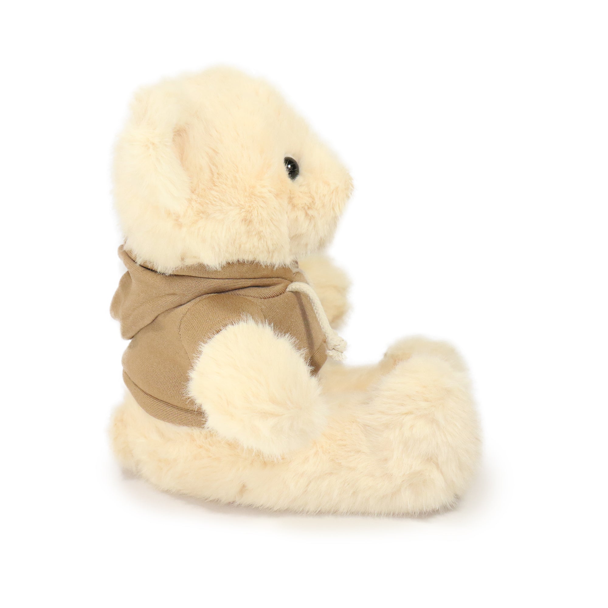 Image of 12-inch Fashionable Good Vibes Bear with Brown Hoodie