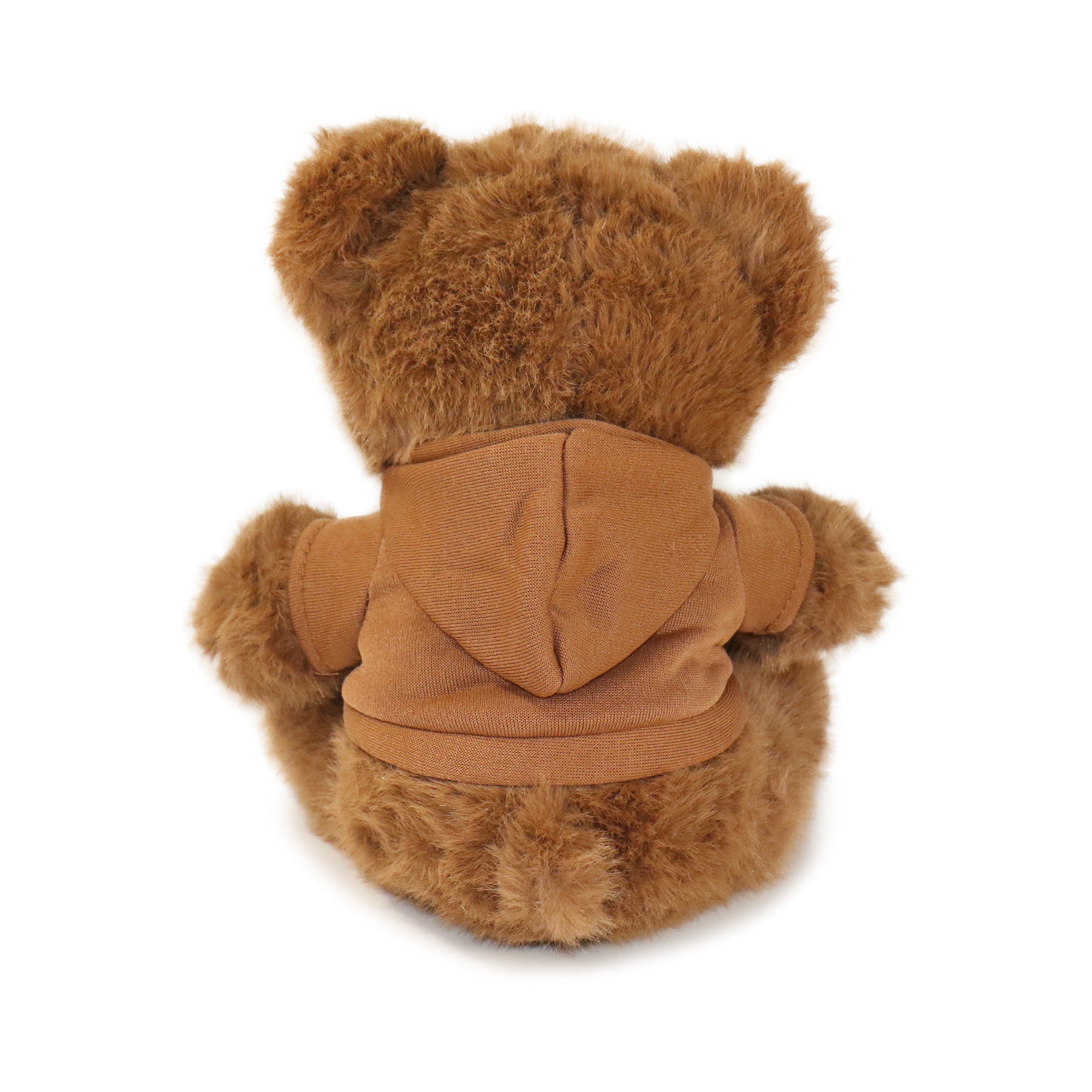Image of 12-inch Fashionable Good Vibes Bear with Brown Hoodie