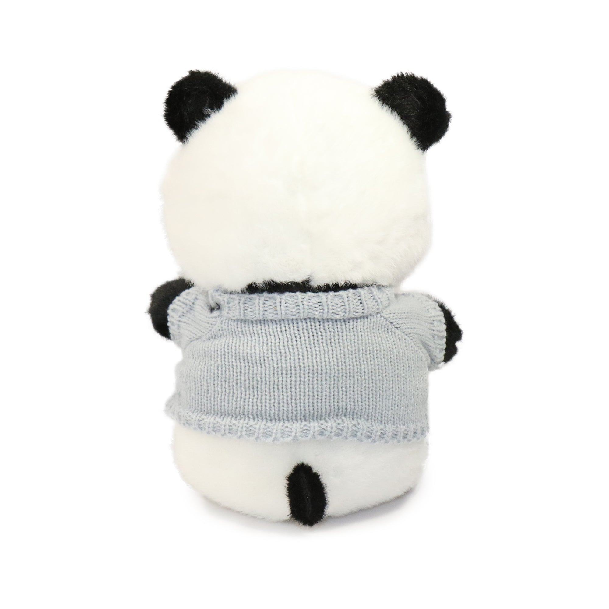 Image of 10-Inch Black and White Muffin Panda with Sweater