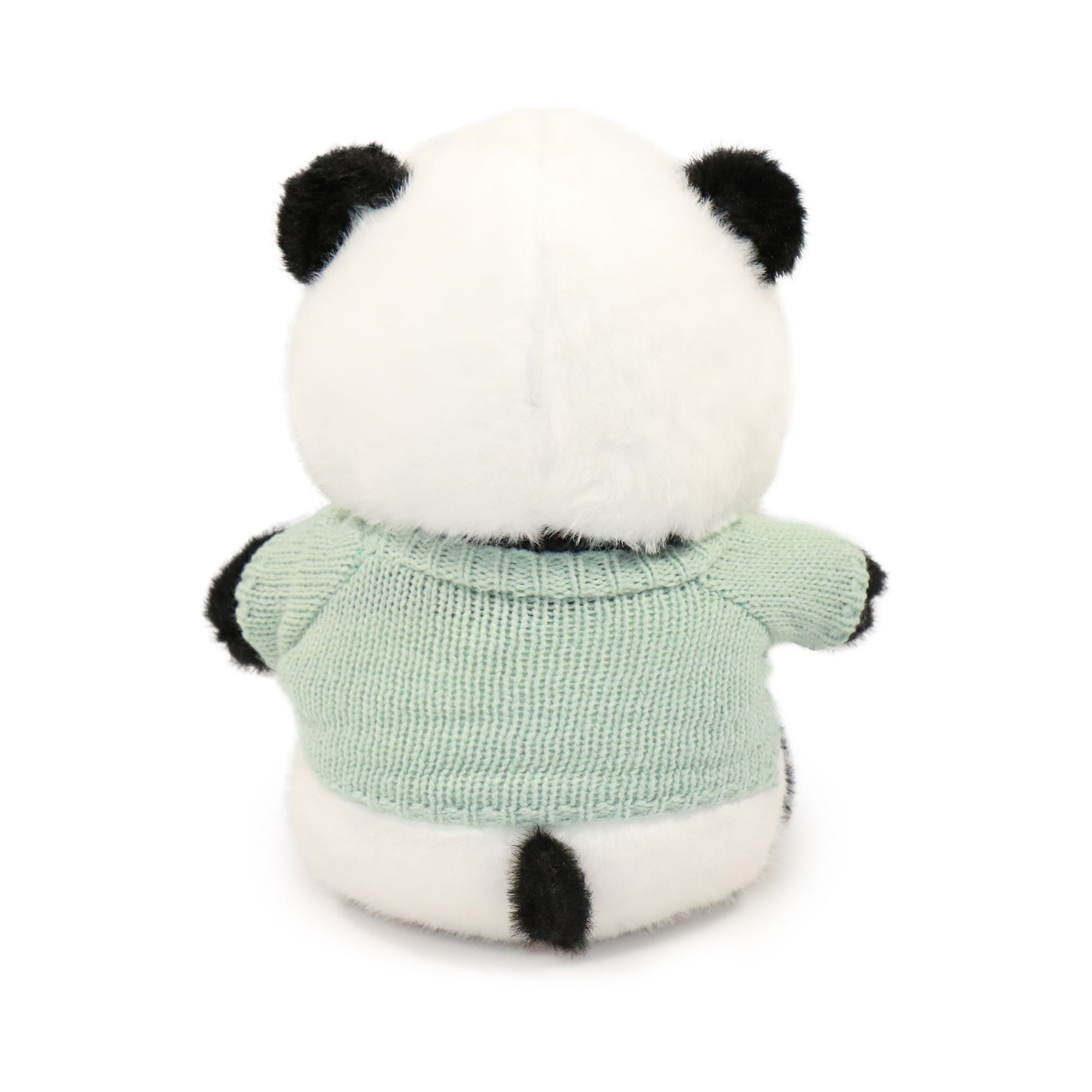 Image of 10-Inch Black and White Muffin Panda with Sweater