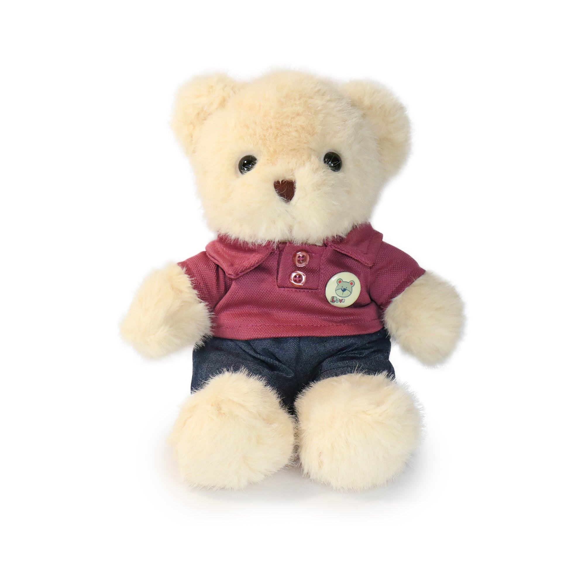 Image of 12-inch Fashionable Day-Out Bear with Buttoned Shirt