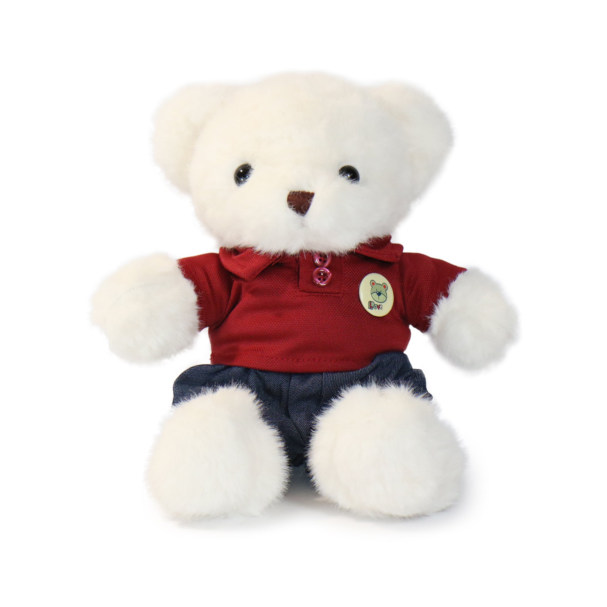 Image of 12-inch Fashionable Day-Out Bear with Buttoned Shirt