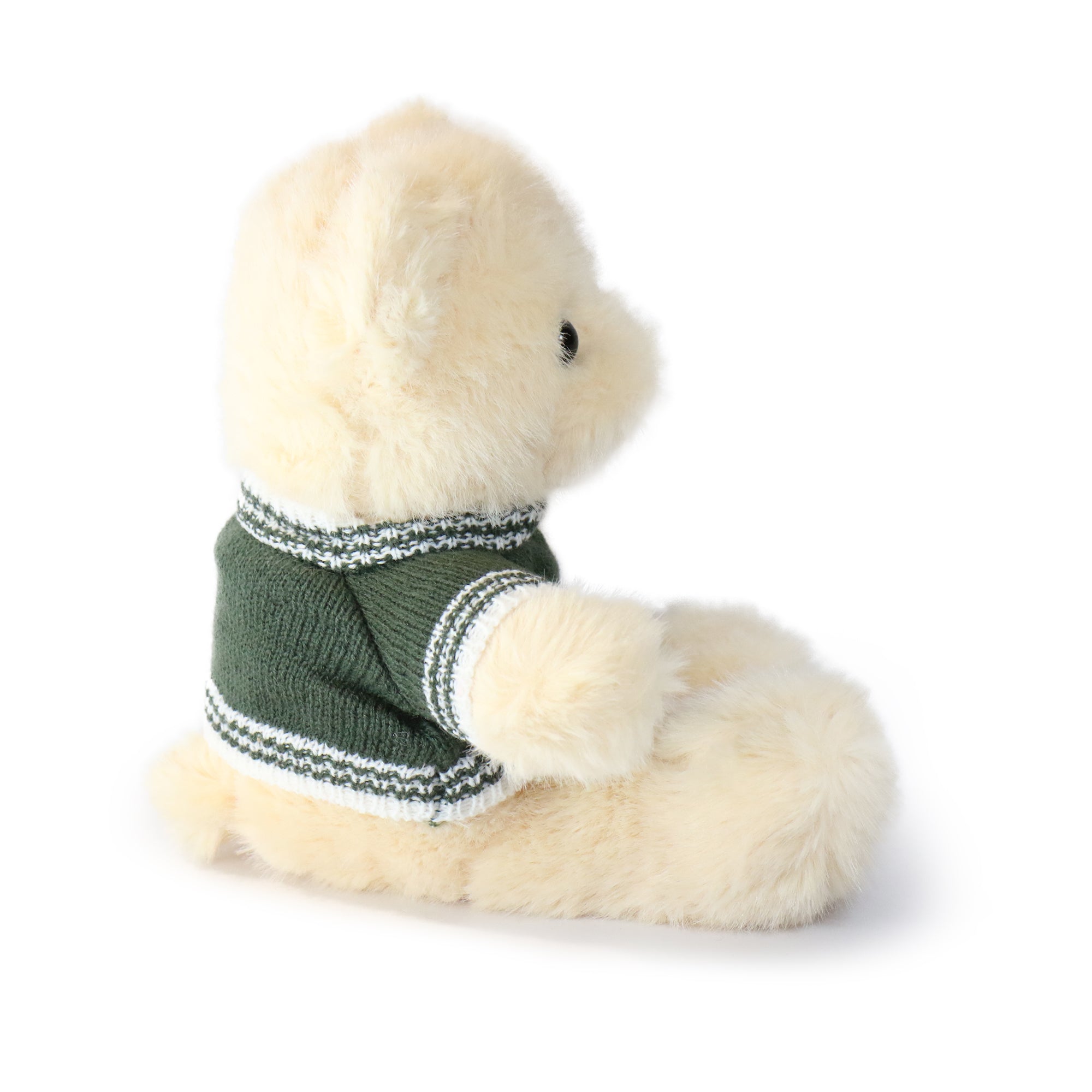 12-inch Brown Polo Bear wearing Sweater with Golden Tag