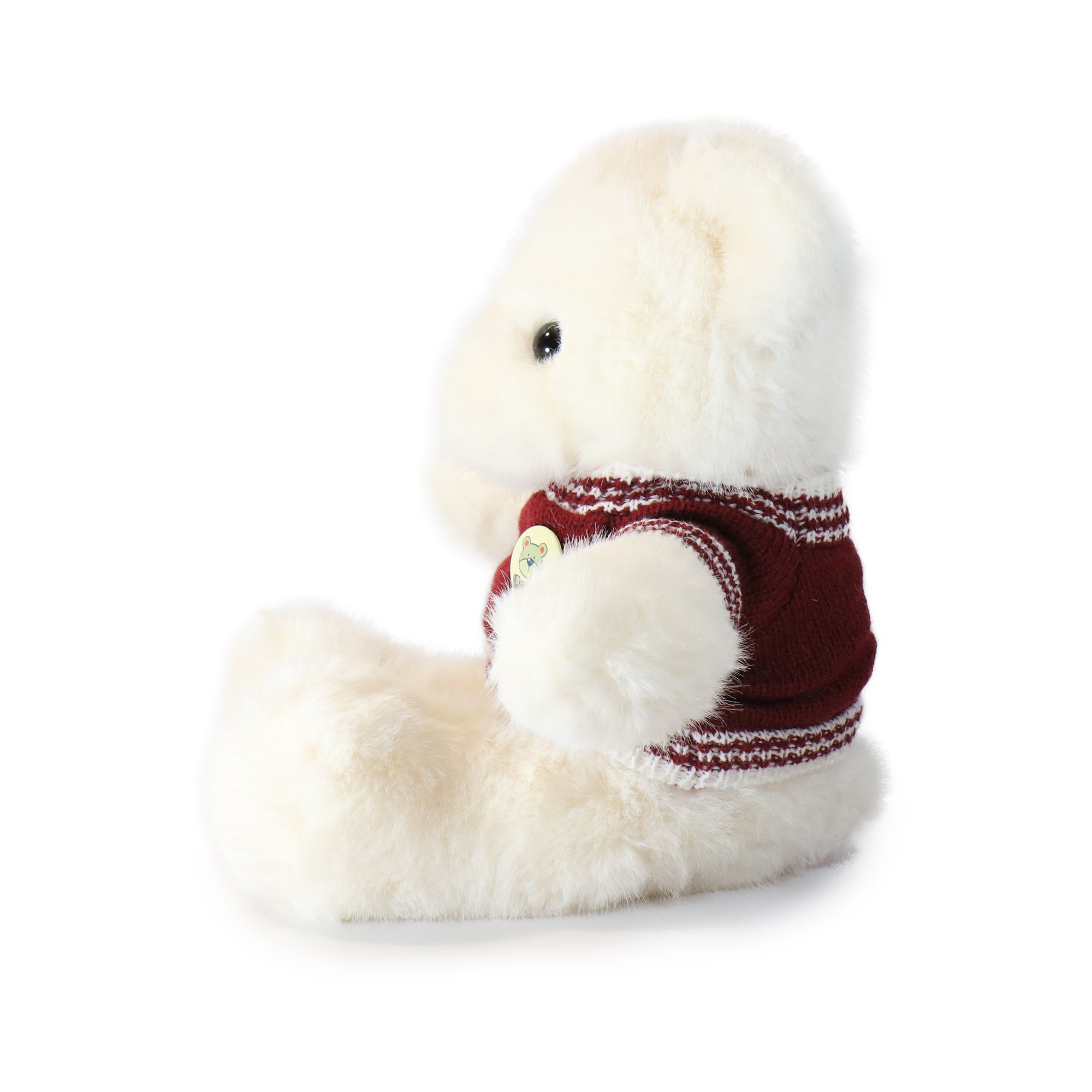 12-inch Fashionable Polo Bear with Button Sweater
