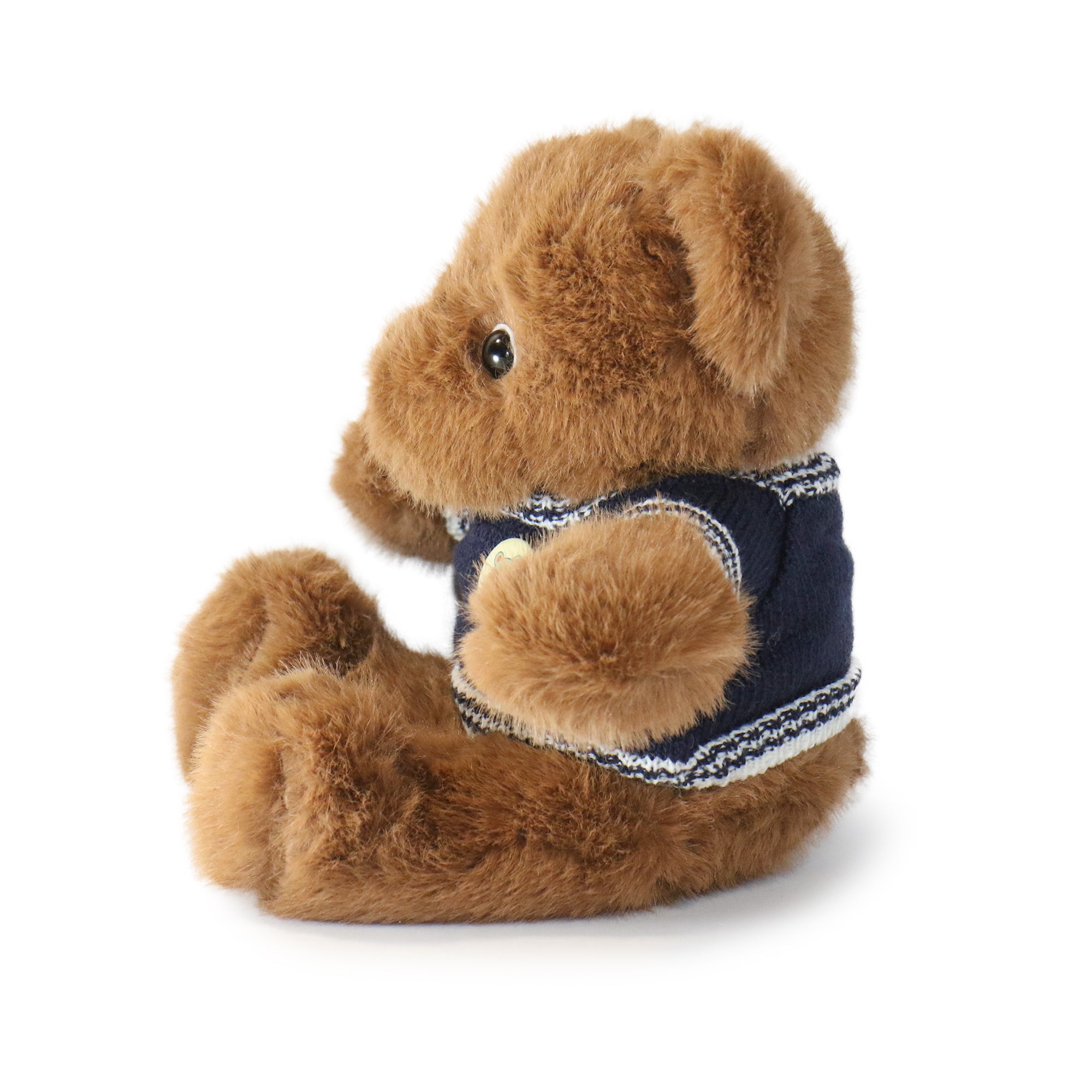 Image of 12-inch Fashionable Polo Bear with Button Sweater
