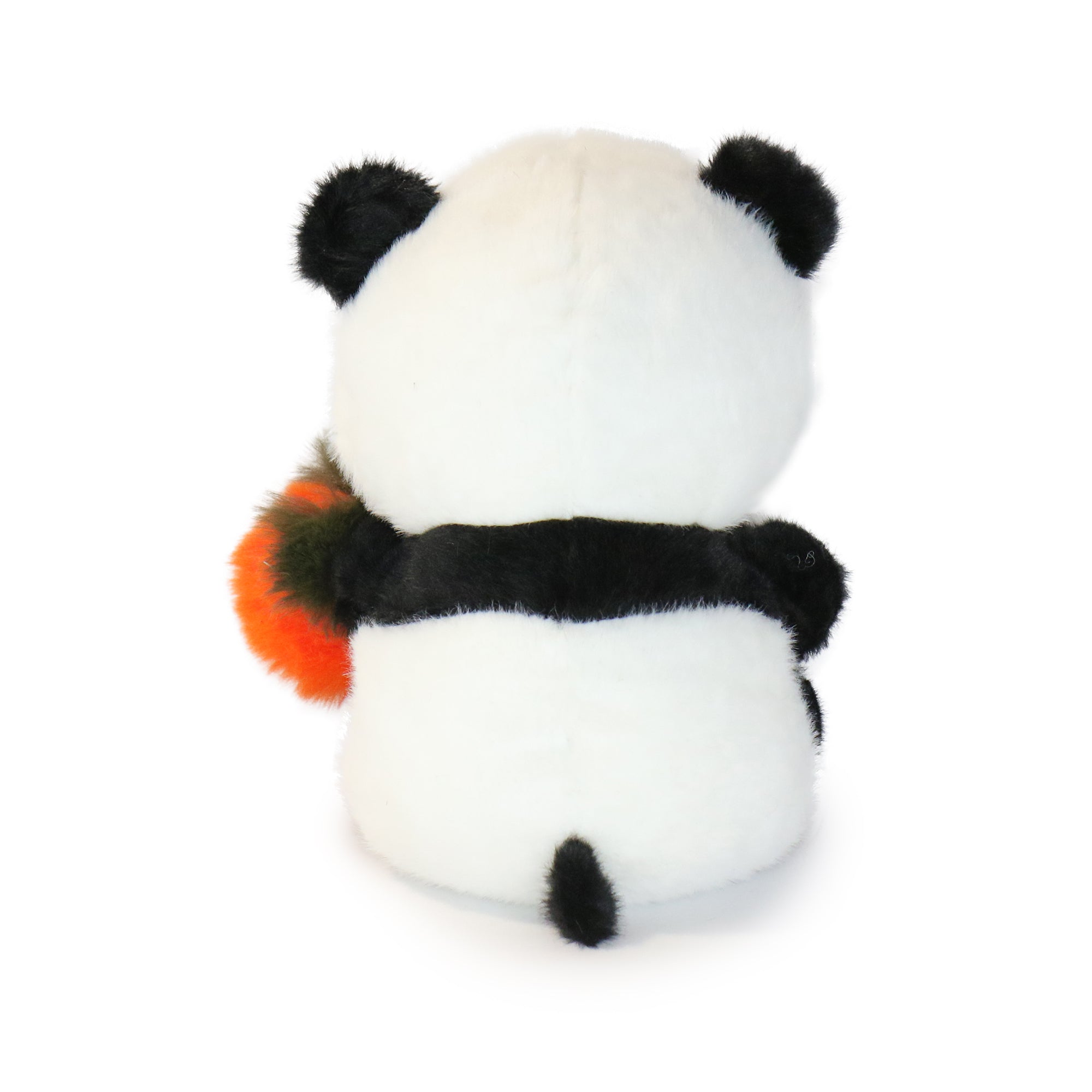 10-Inch Black and White Perry Panda with Carrot