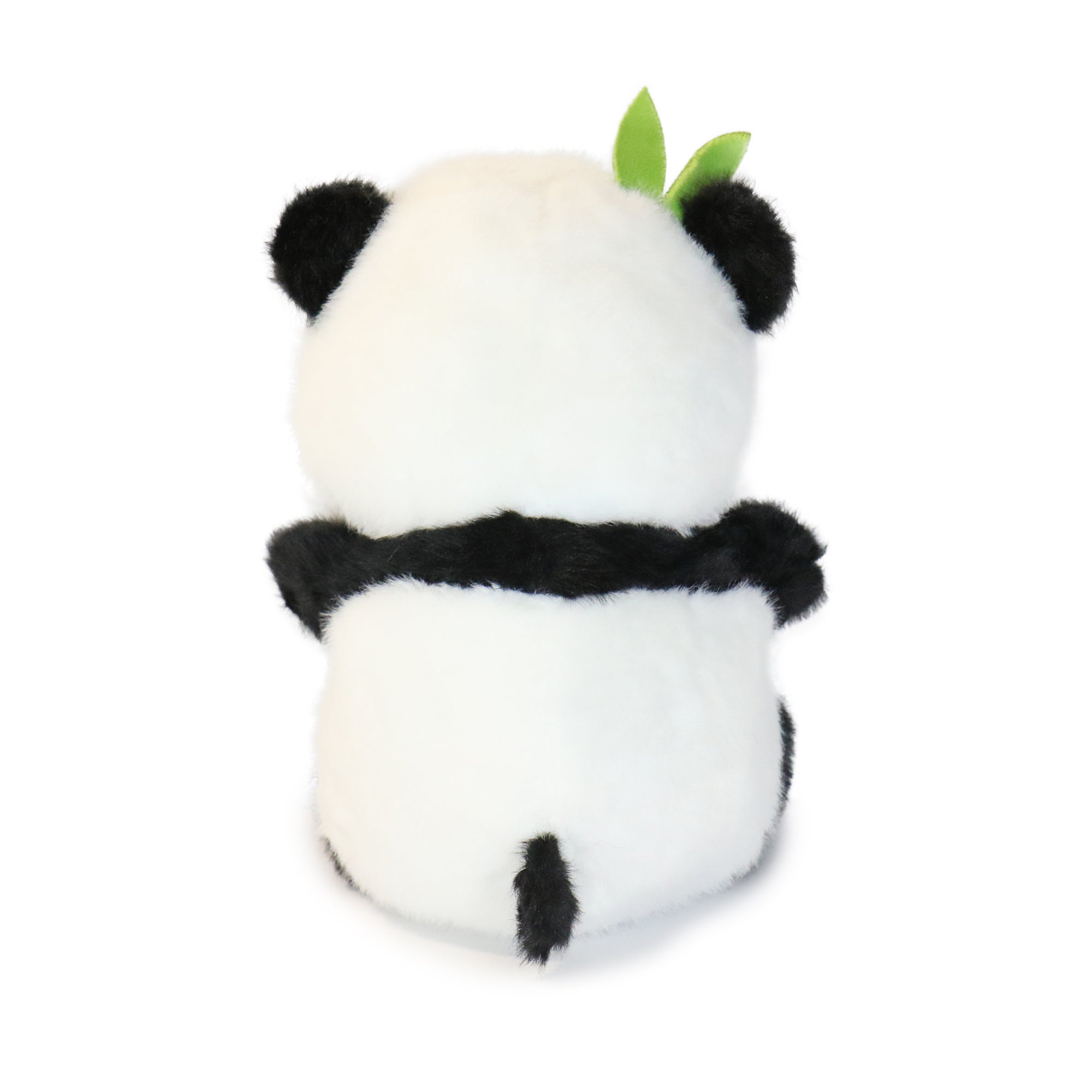 Image of 10-Inch Black & White Sprig Panda with Bamboo