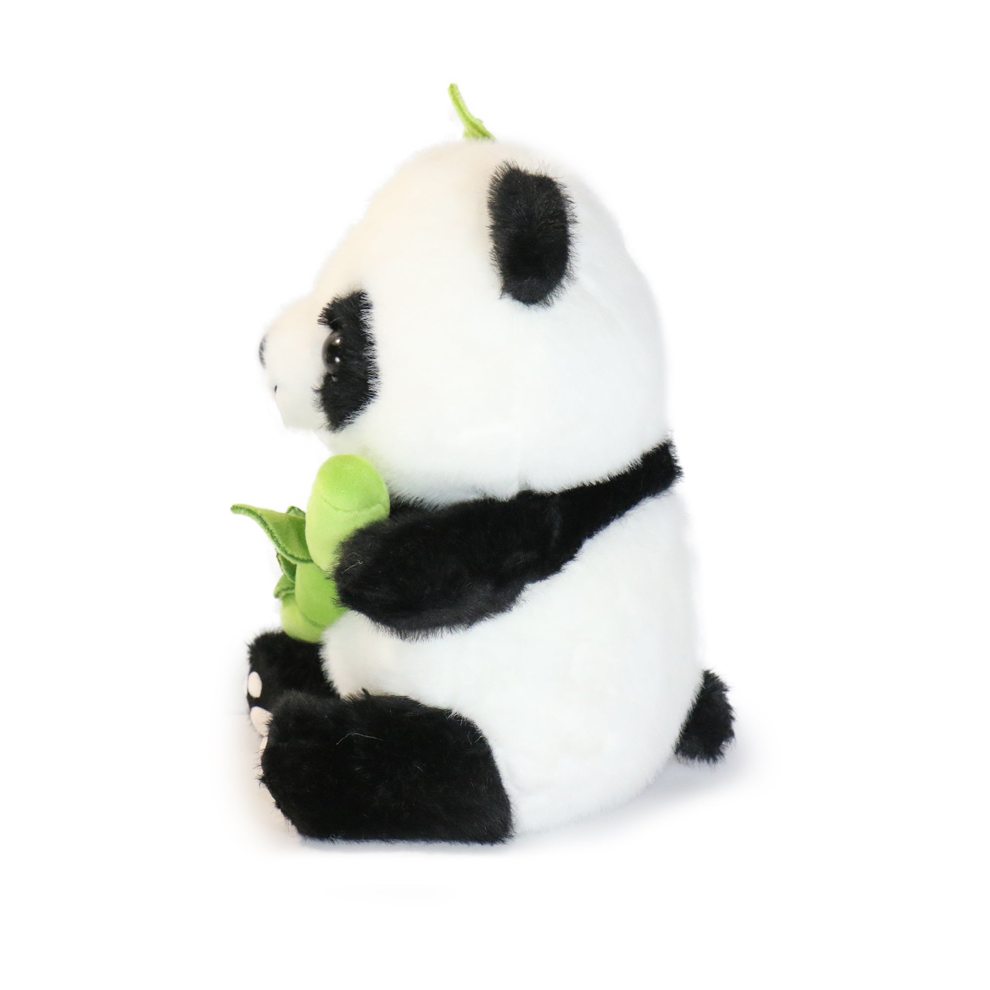 10-Inch Black & White Sprig Panda with Bamboo