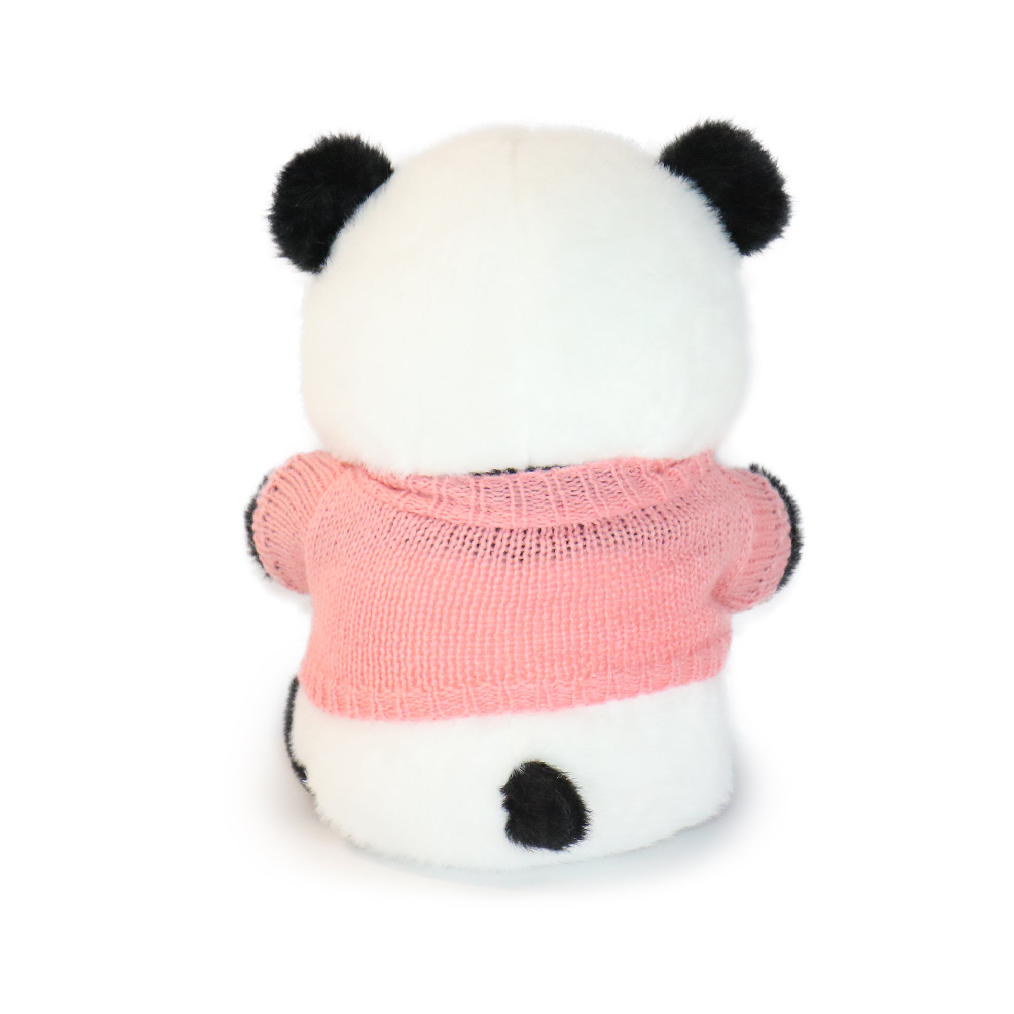10-Inch Black & White Rumi Panda with Blue Sweater