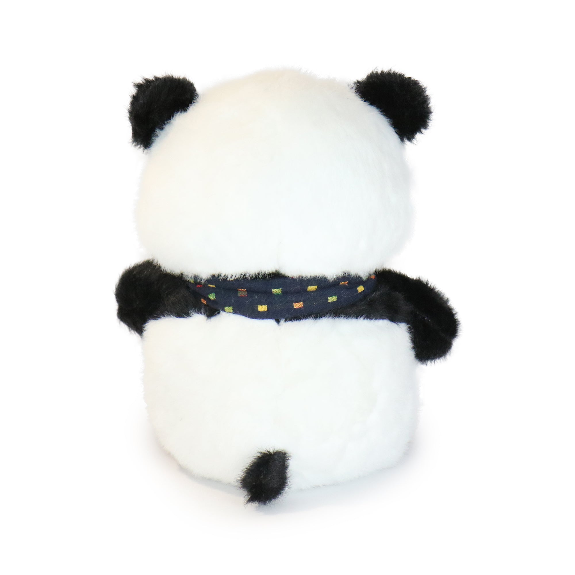 10-Inch Black and White Beau Panda with colorful Bow Tie