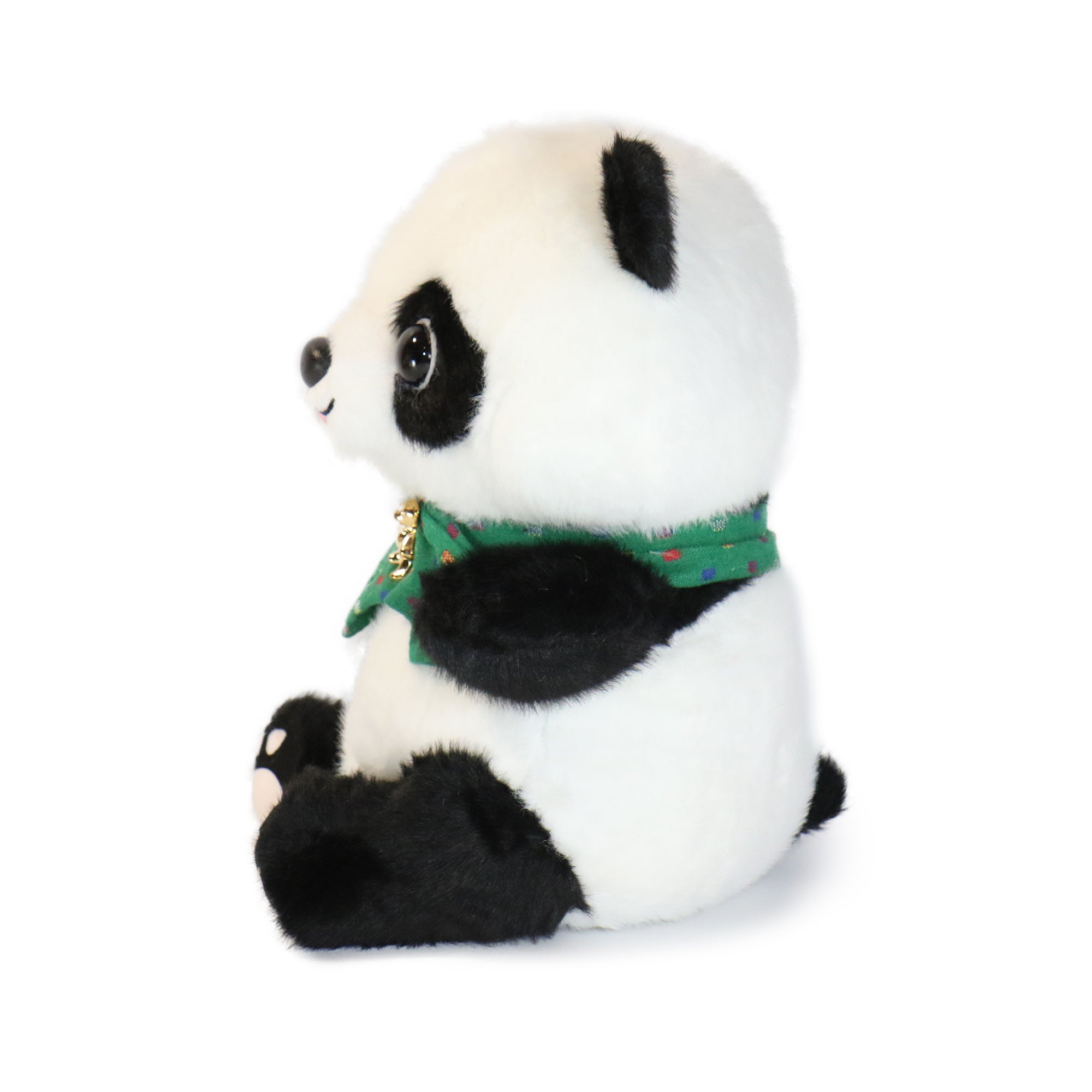 Image of 10-Inch Black and White Beau Panda with colorful Bow Tie