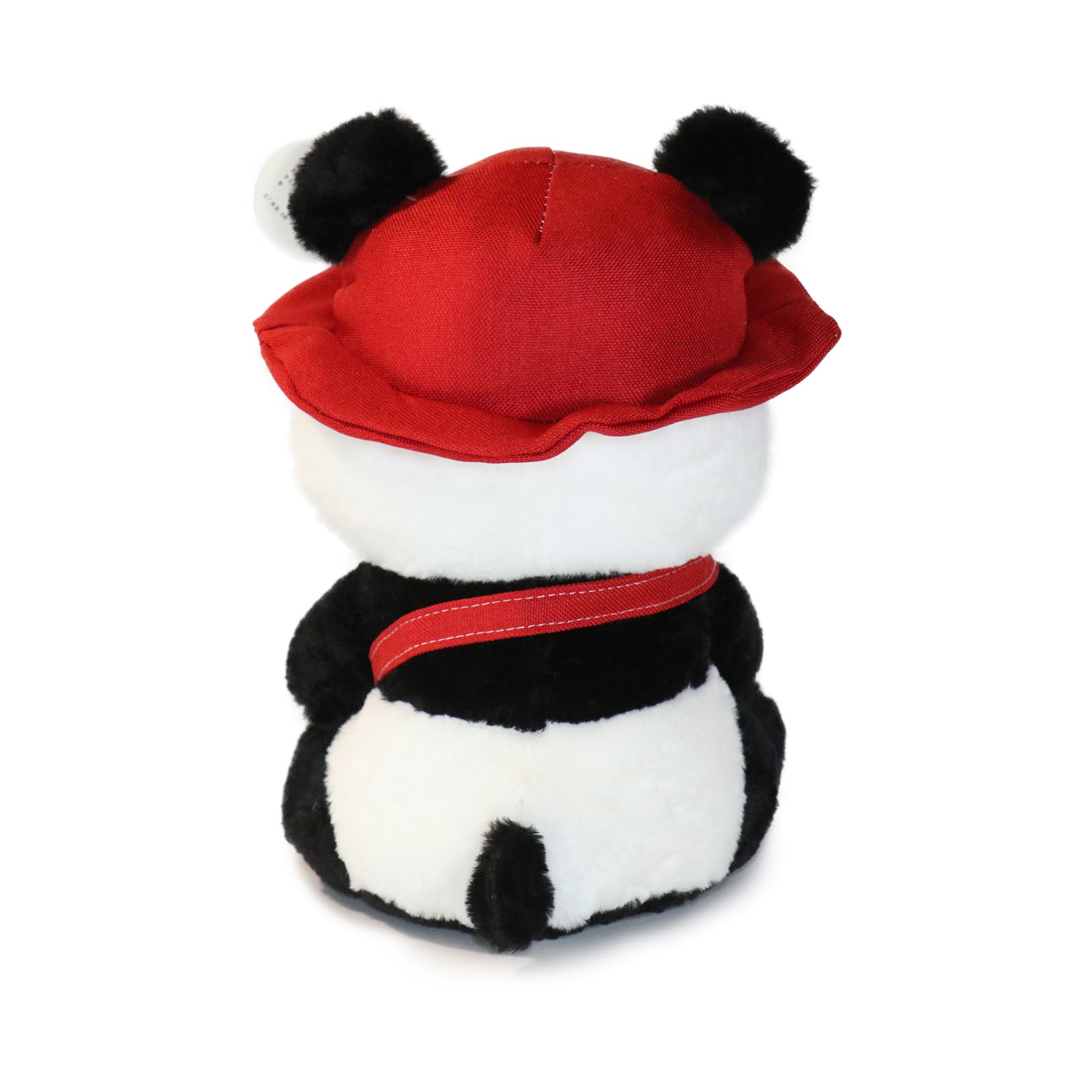 10-Inch Black and White Daisy Panda with Green Hat