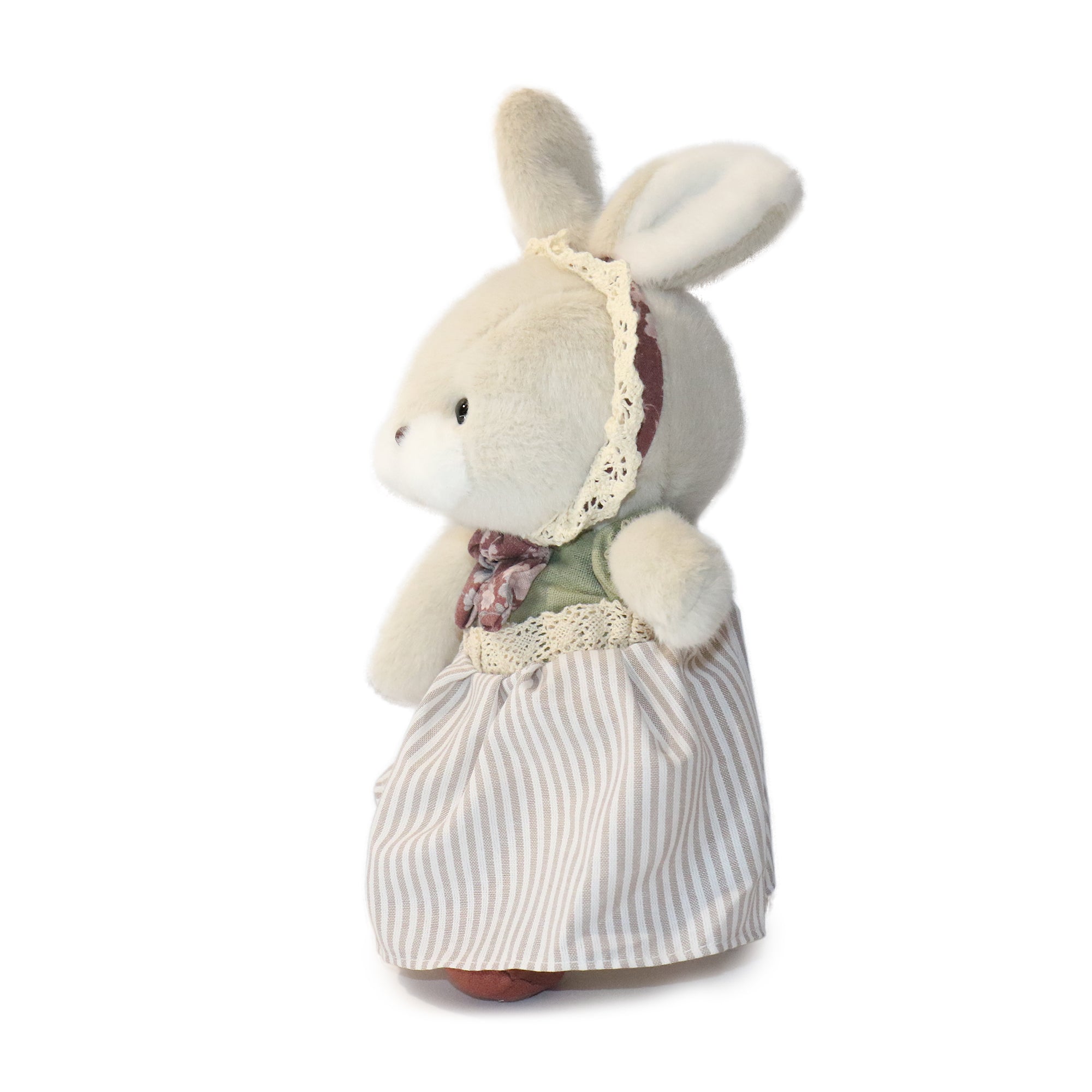 11-inch Mrs. Poppy Rabbit with Dress and Bonnet
