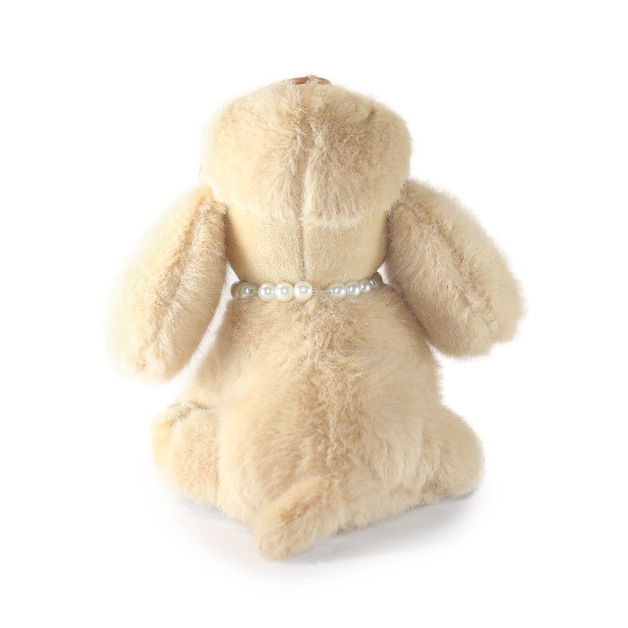 5-Inch Cream Color Chérie Poodle with Pearl Necklace