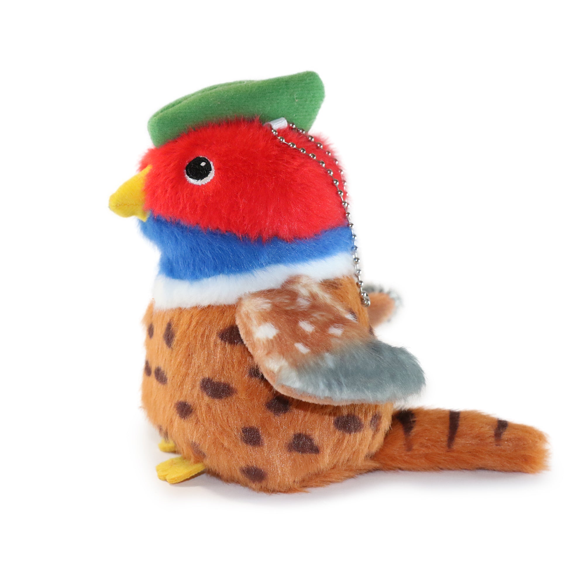 Image of 5-inch Plumkins Bird with Red Face and Yellow Beak
