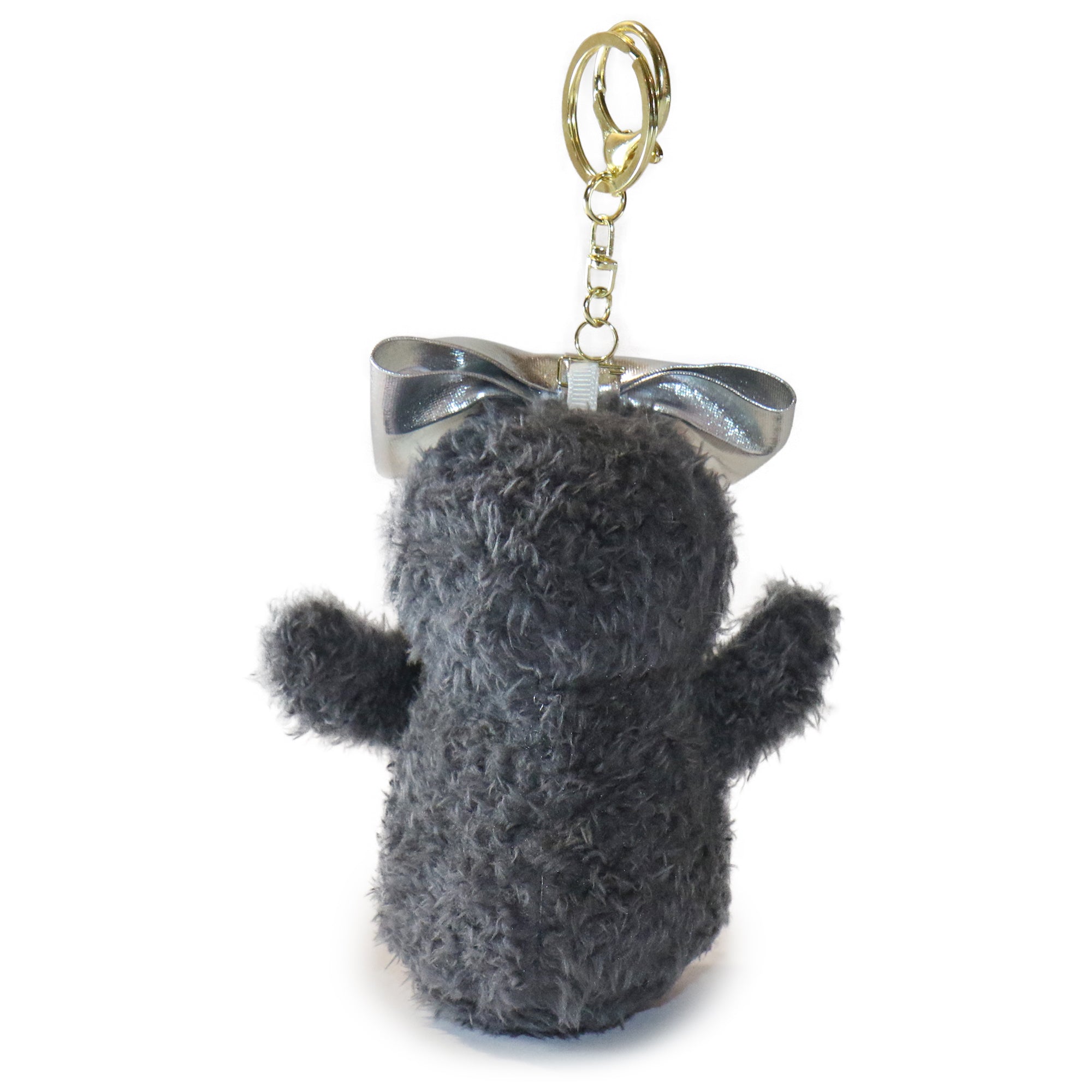 Image of 4-inch Fritter Penguin white Black Bow and Heart Charm