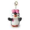 4-inch Fritter Penguin white Black Bow and Heart Charm