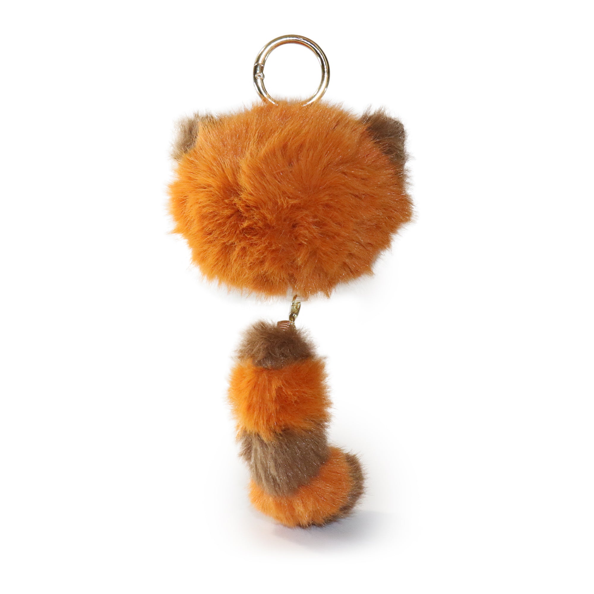 Image of 6-inch Fox Keychain with Orange and Brown Color