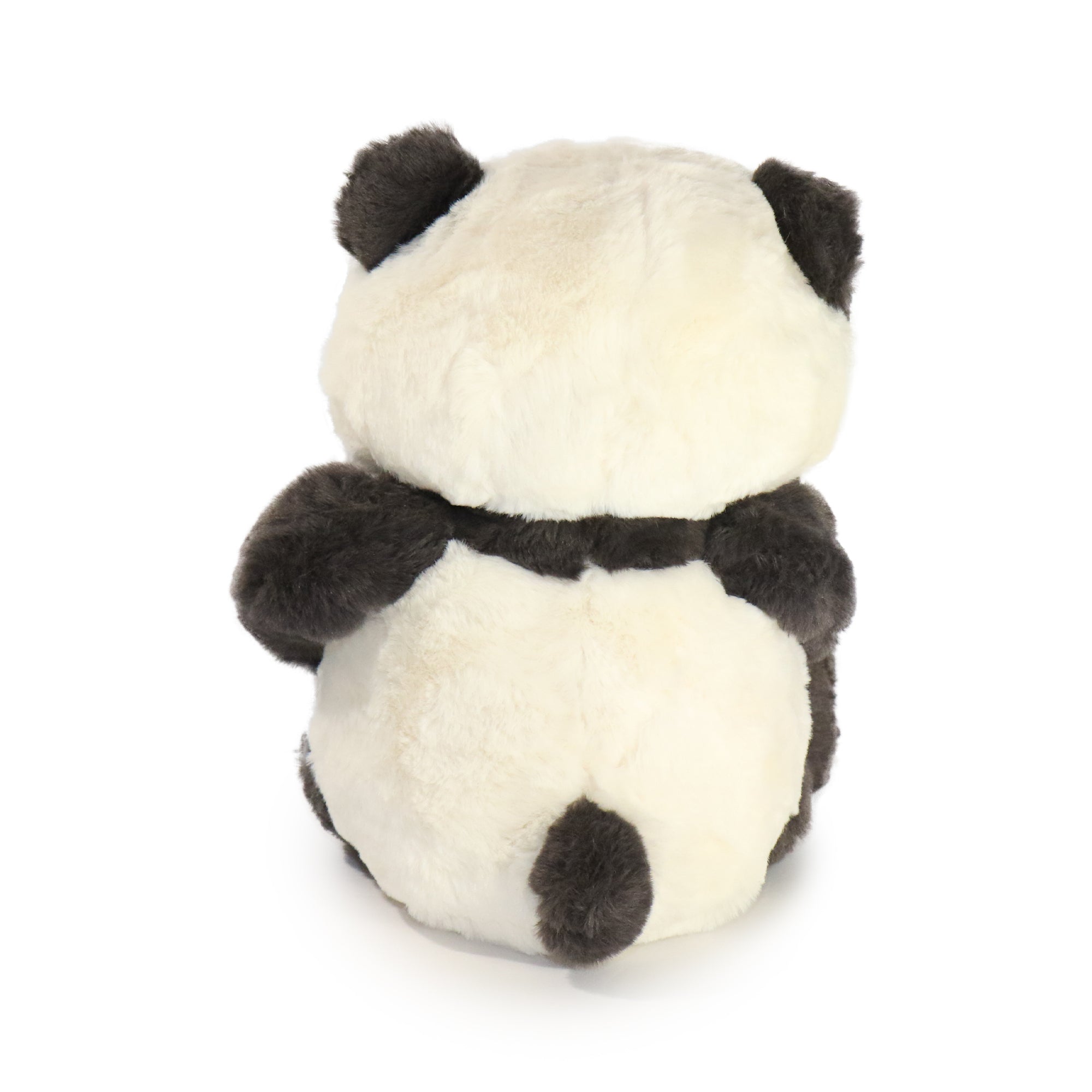 Image of 10-Inch Black and White Peaky Panda with Paw over Eyes