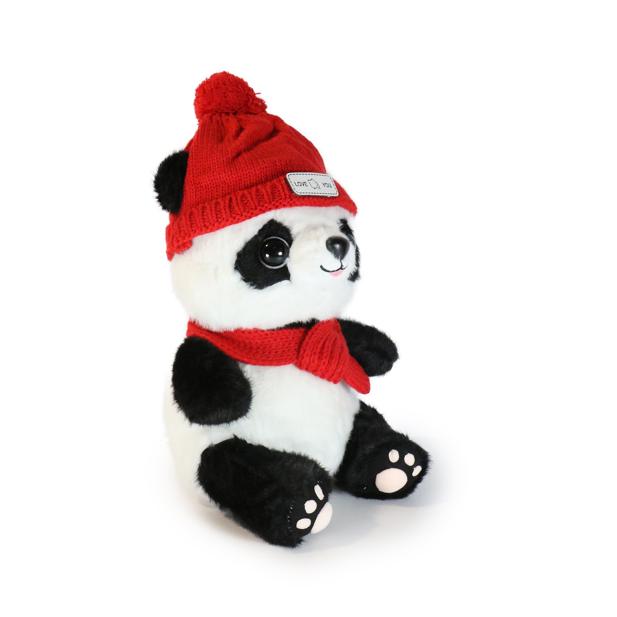 10-Inch Pambu Red Panda with Red Benie and Scarf