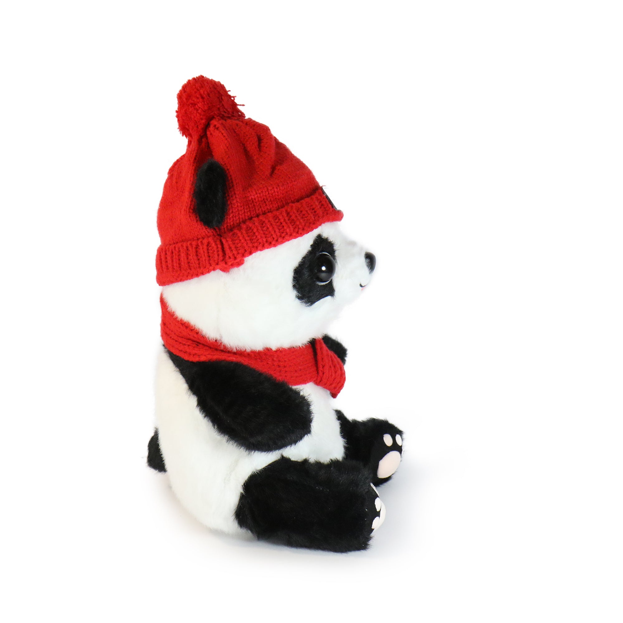 10-Inch Pambu Red Panda with Red Benie and Scarf